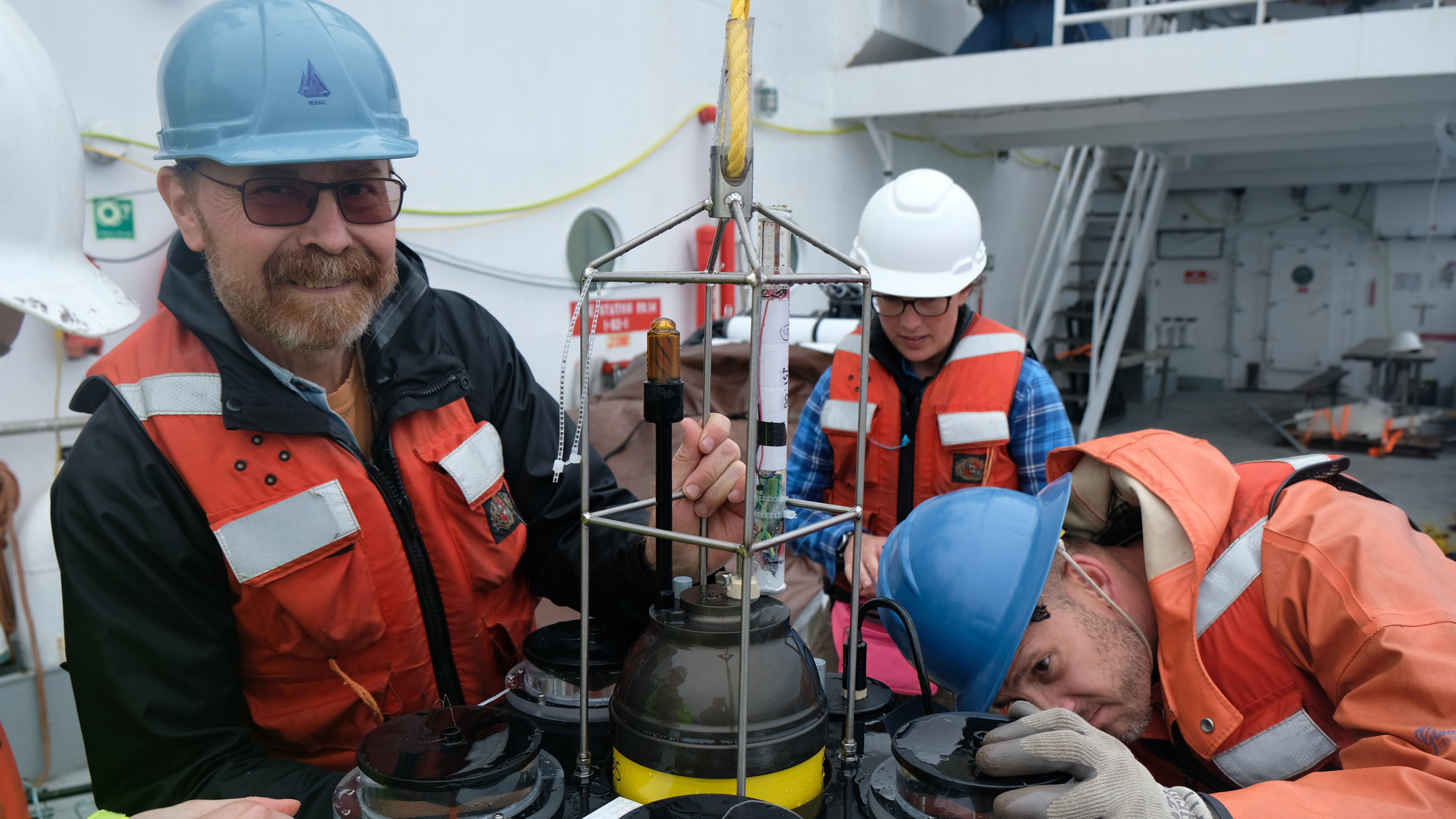 Recovered NBST r/v Revelle. Photo courtesy of Ken Buesseler