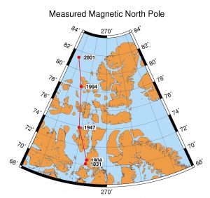 Measured Magnetic North Pole