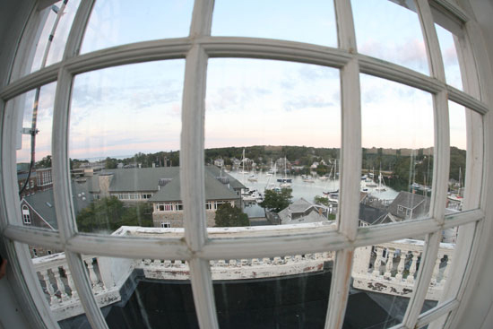 Eel Pond from Smith Cupola, woods Hole
