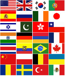 Our visitors' national flags